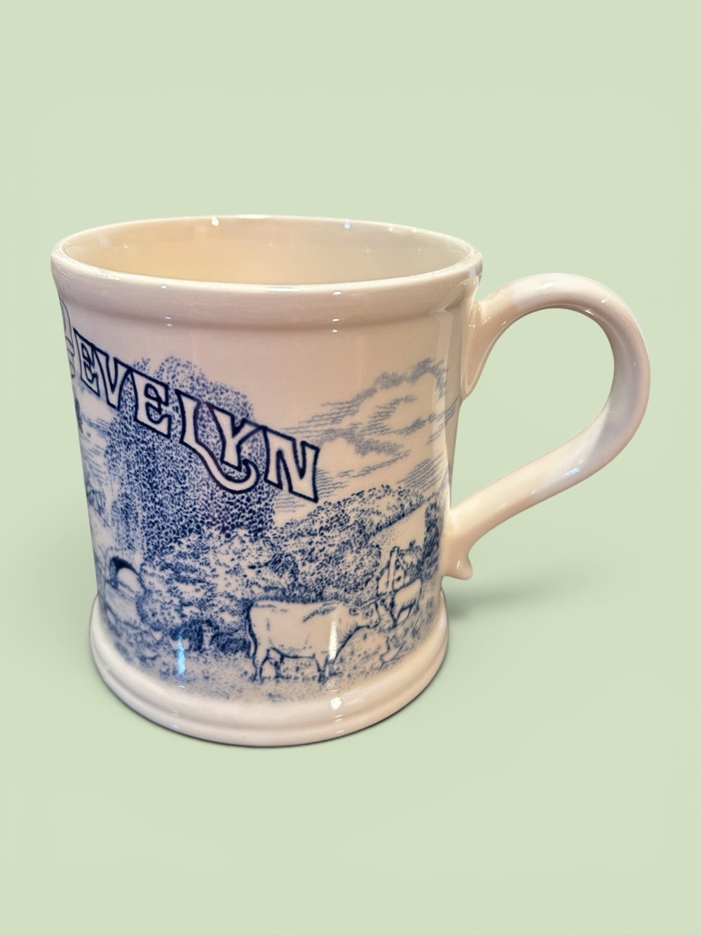 Crabtree & Evelyn 1994 Blue/White Annual Collectible Mug - Pre-Owned No Box